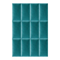 Upholstered Wall Panel Rectangle Stegu Mollis 30x15cm, turquoise