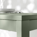 VIHALS Extendable table, green, 120/180x74 cm