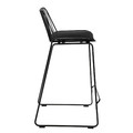 Bar Stool with Seat Pad Dill Low, black