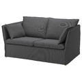 BACKSÄLEN Cover for 2-seat sofa, Hallarp grey