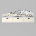 ÅNNELAND Foam mattress, firm/white, 160x200 cm
