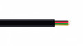 Flat Telephone Cable Stranded Wire 100m, black