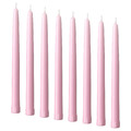 KLOKHET Unscented candle, light pink, 25 cm