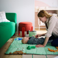 SANDBI Play mat, Scandinavian nature/multicolour, 100x100 cm