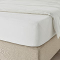DVALA Fitted sheet, white, 90x200 cm