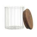 Glass Storage Jar with Acacia Lid 500ml