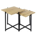Set of 2 Side Tables, natual
