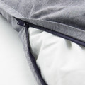KOPPARBLAD Quilt cover and pillowcase, dark blue, 200x200/50x60 cm
