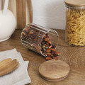 Glass Storage Jar with Acacia Lid 500ml
