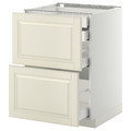 METOD/MAXIMERA Base cabinet with 2 drawers, Off-white-white, 60x60 cm