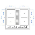 TÄCKNAN Ind hob/int extractor w recirc kit, IKEA 500/black