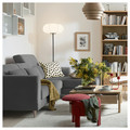 SLATORP 3-seat sofa with chaise longue, Hakebo dark grey