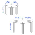LACK Nest of tables, set of 2, white