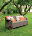 Garden Outdoor Sofa 3-seat, cappuccino
