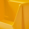 FODERTRÅG Organiser for desk/wall, bright yellow, 25x18x15 cm