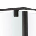 GoodHome Walk-in Shower Enclosure Ezili 80 + 38 cm, black/transparent