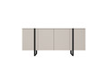 Four-Door Cabinet Verica 200cm, cashmere/black legs