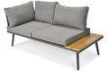 Outdoor Corner Sofa Set with Coffee Table NEVADA, graphite