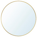 LINDBYN Mirror, gold-colour, 50 cm