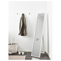 FLAKNAN Standing mirror, white, 30x150 cm