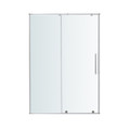 GoodHome Sliding Shower Door Ezili 120 cm, chrome/transparent