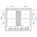 TÄCKNAN Ind hob/int extractor w recirc kit, IKEA 500/black
