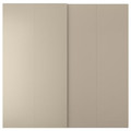 HASVIK Pair of sliding doors, beige, 200x201 cm
