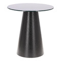 Coffee Table Soleilo 60cm, glass, round, black