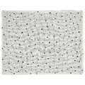 NISSÖGA Place mat, white/dark blue, 45x35 cm