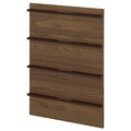 METOD 4 fronts for dishwasher, Stensta dark brown ash veneer, 60 cm