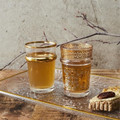 Tray Mirage 34cm, gold rim, plastic