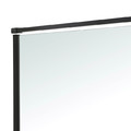 GoodHome Walk-in Shower Panel Ezili 120cm, black matt