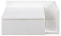 Wall-mounted Bedside Table Ashlan II, white