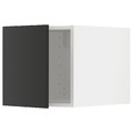 METOD Top cabinet, white/Nickebo matt anthracite, 40x40 cm