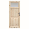 Internal Door with Air Vent Sleeves Radex Lugano 70, left, solid pine