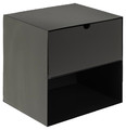 Nightstand Bedside Table Joliet, black