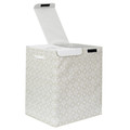 Dual-Compartment Laundry Basket 50x41x57, grey