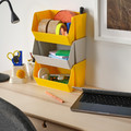 FODERTRÅG Organiser for desk/wall, light grey, 25x18x15 cm