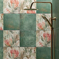 Glazed Tile Margot Flower 30.8 x 60.8 cm, 1pc, decor B