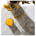 SVARTOXBÄR Scented candle in glass, Mimosa/yellow, 25 hr