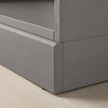 HAVSTA Shelving unit with plinth, grey, 61x212x37 cm