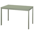 VIHALS Extendable table, green, 120/180x74 cm