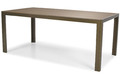 Large Outdoor Dining Table MODENA 180, aluminium, brown