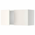 METOD Wall cabinet with 2 doors, white/Veddinge white, 80x40 cm