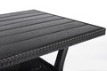 Garden Corner Sofa Set with Table, black