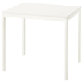VIHALS Extendable table, white, 84/120x74 cm