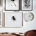 TROMMA Wall clock, low-voltage/white, 25 cm