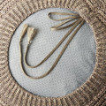 SANDARED Pouffe, beige, 45 cm
