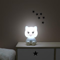 Night Lamp Cat USB LED, white