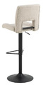 Bar Stool Sylvia, beige/black